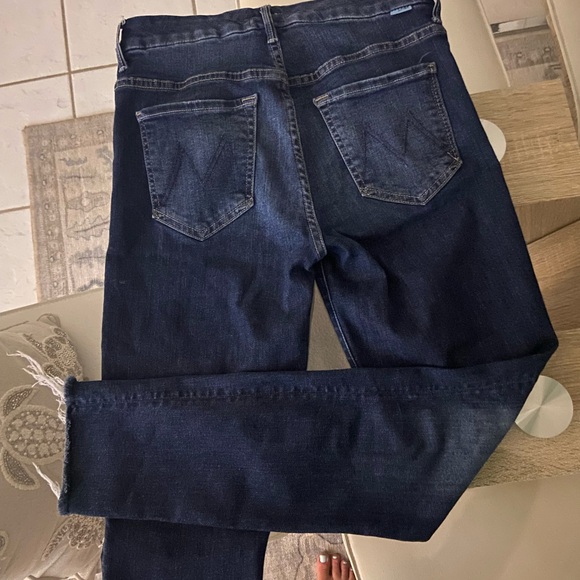 MOTHER jeans high waisted looker ankle fray cat attack size 28 - Picture 8 of 10